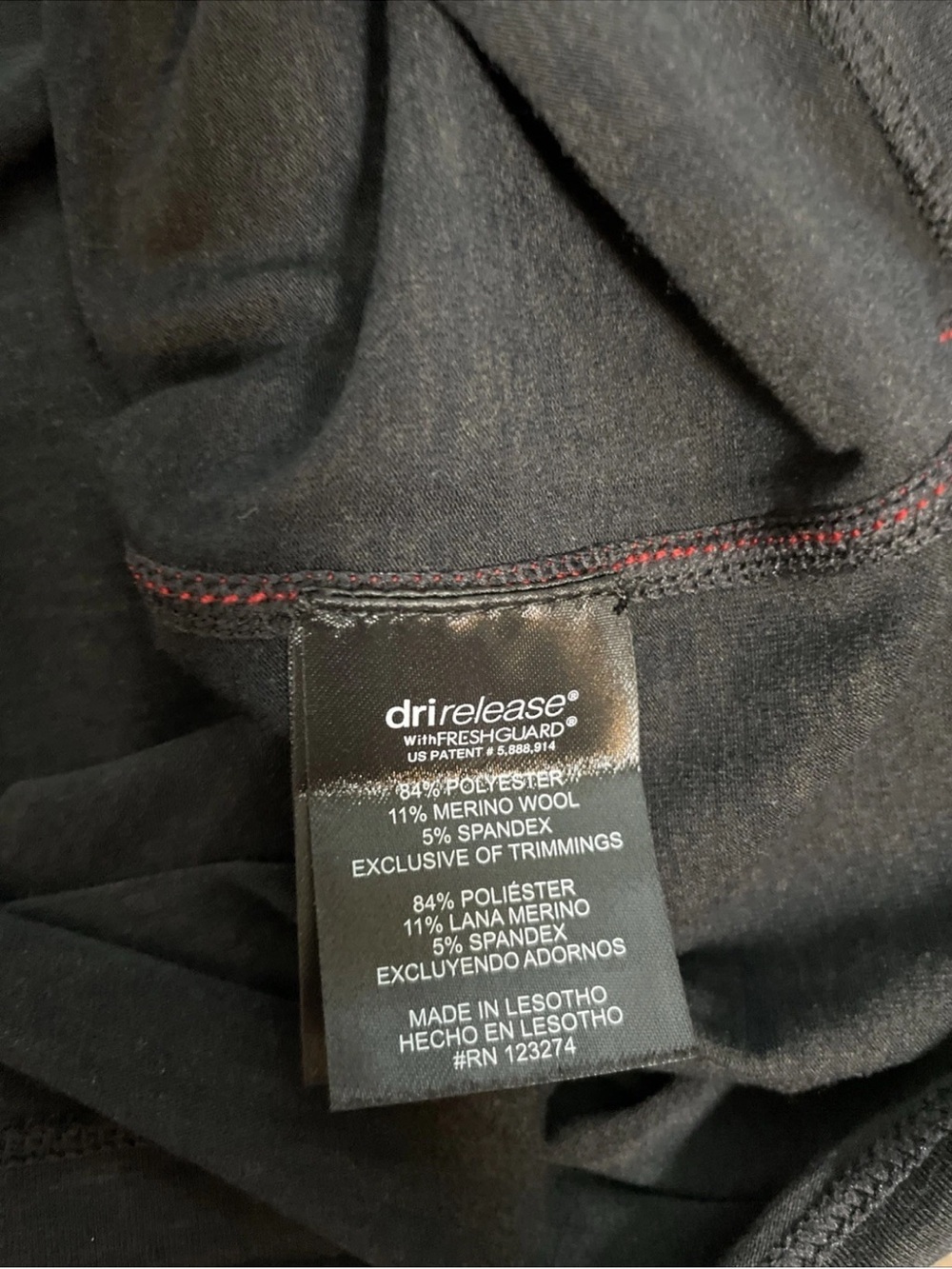 Paradox 1/4 Zip Merino Blend Performance Base Layer Top Black Mens Size XL New - Picture 5 of 6
